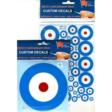 RAF Roundel Pale Blue 5-50mm Multisize A5